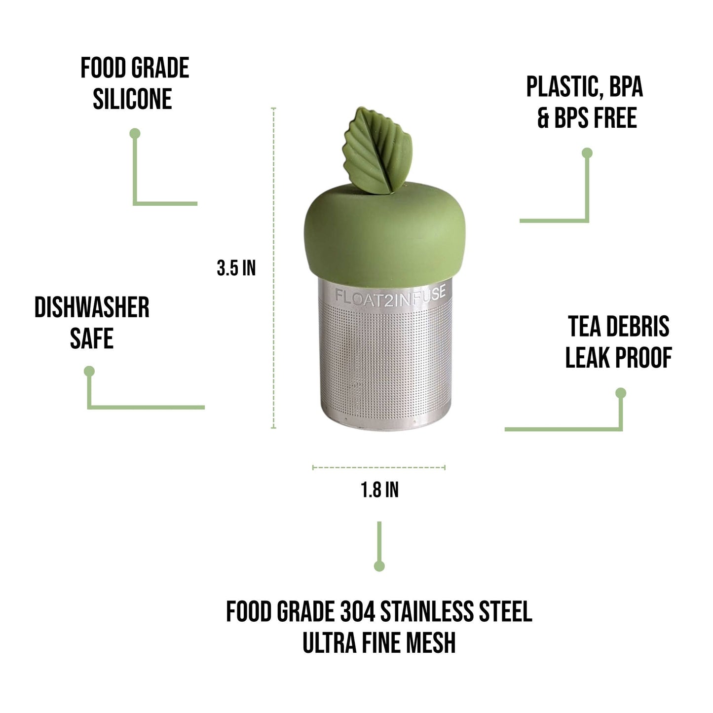 Herb Leaf | Floating Tea Steeper