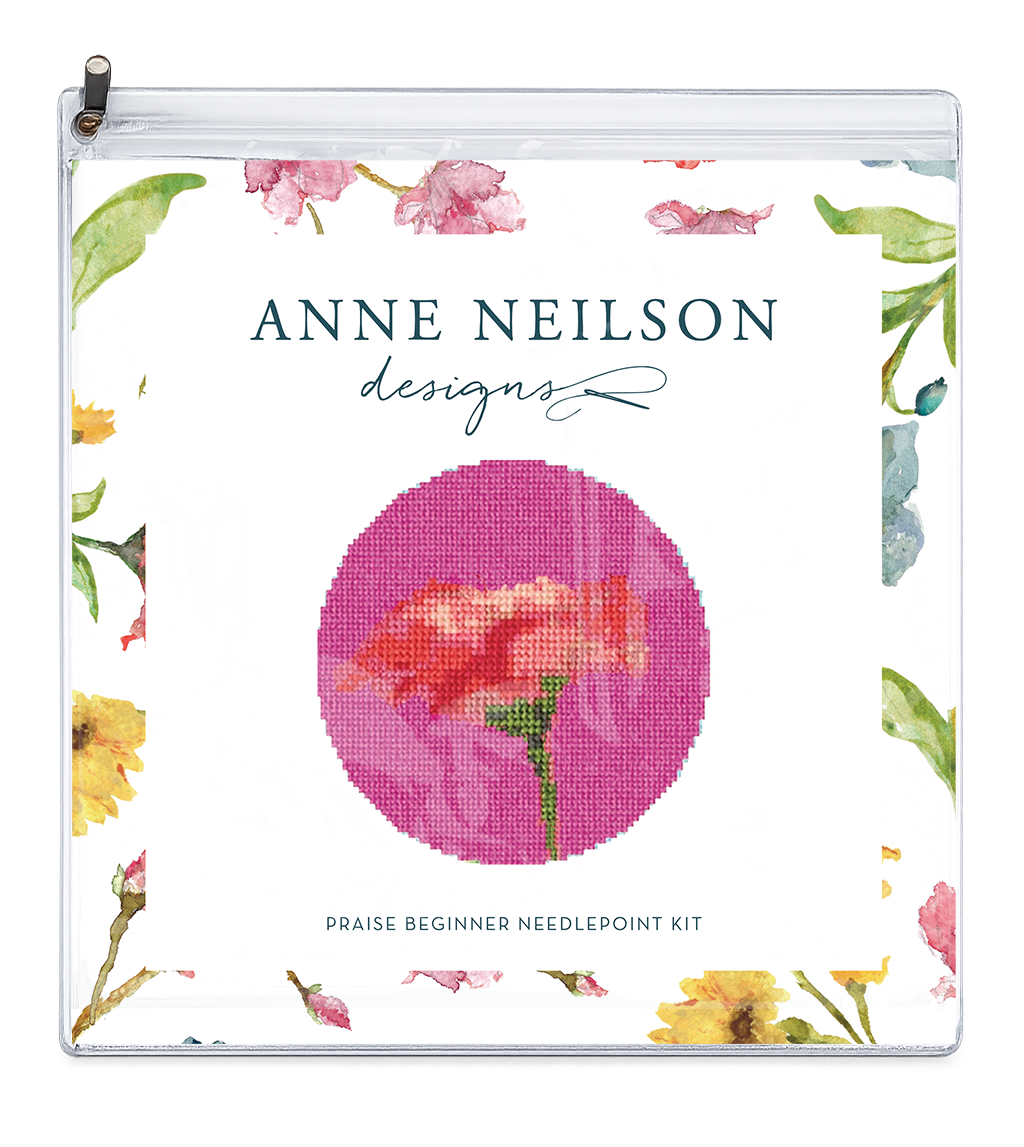 Praise Floral Needlepoint Kit