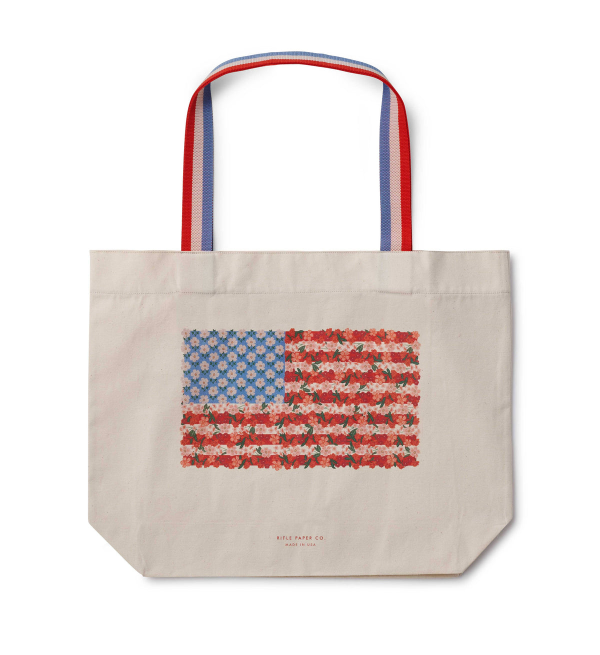 Americana East West Canvas Tote Bag