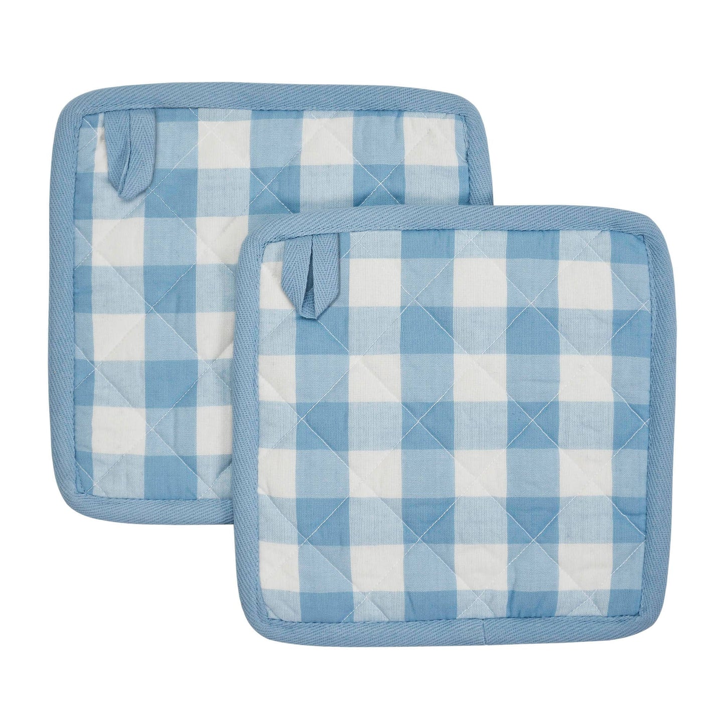 Annie Buffalo Check Blue Pot Holder Set of 2
