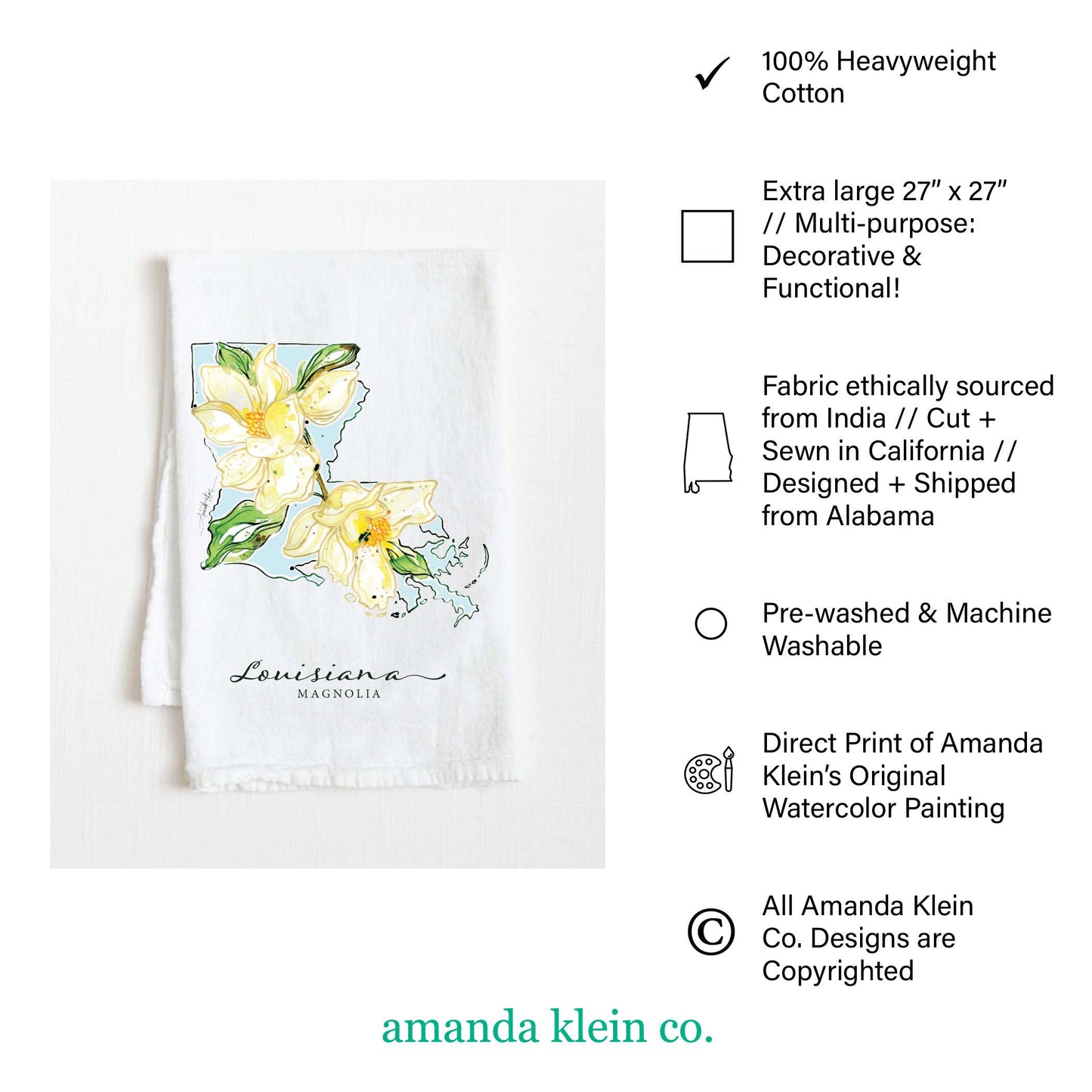 Chicken Flour Sack Tea Towel
