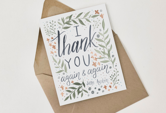 I Thank You Again & Again Card