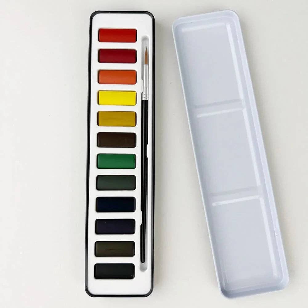 Watercolor Paint Set – 12 Colors