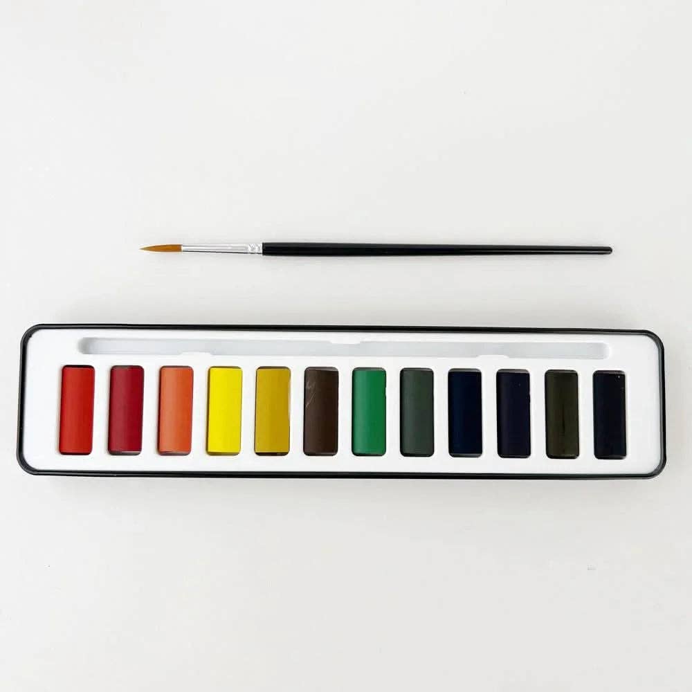 Watercolor Paint Set – 12 Colors