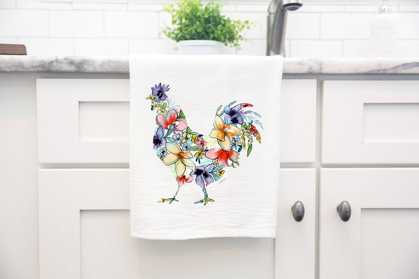 Chicken Flour Sack Tea Towel