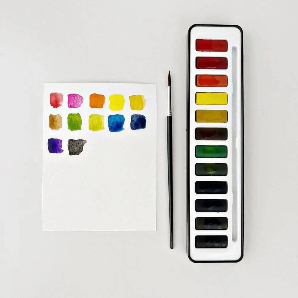 Watercolor Paint Set – 12 Colors