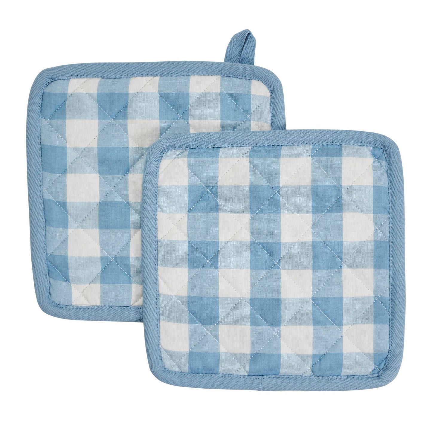 Annie Buffalo Check Blue Pot Holder Set of 2