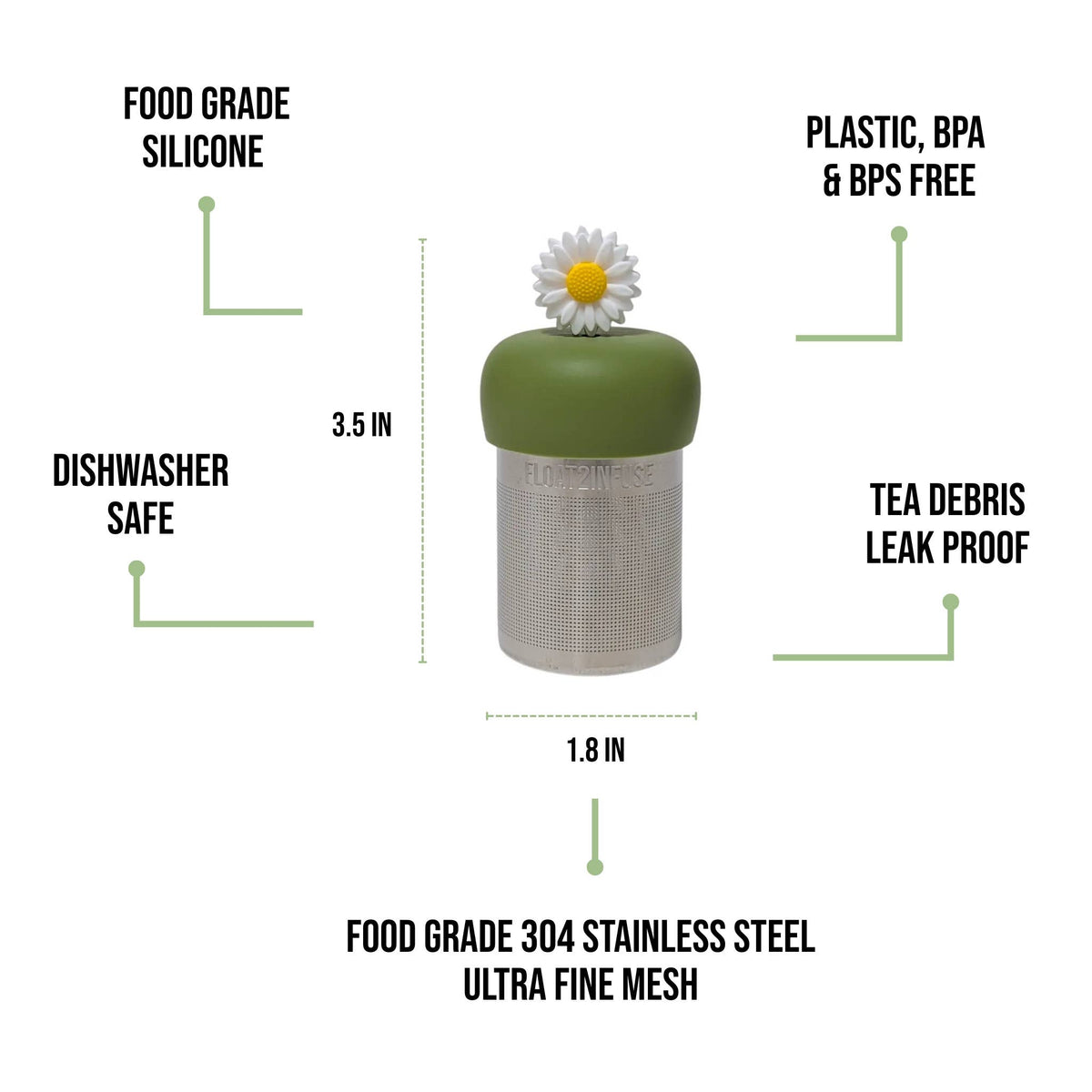 White Daisy | Floating Tea Infuser