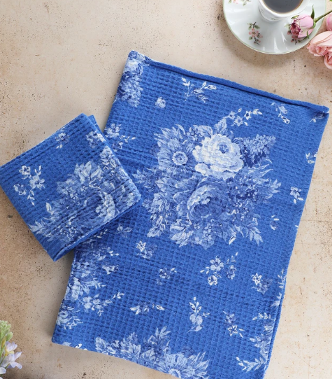 Avonlea Tea Towel - Cobalt