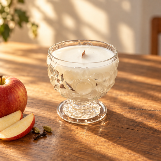 Indiana Glass Harvest Footed Dessert Dish
