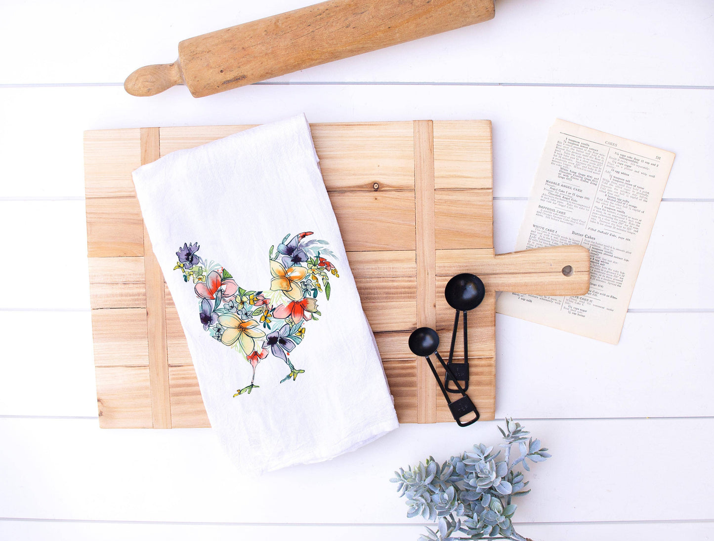 Chicken Flour Sack Tea Towel