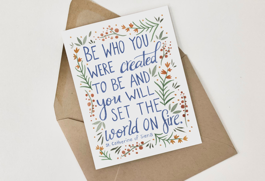 Set the World on Fire - Greeting Card