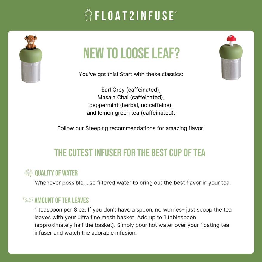 Cute Grey Cat | Floating Tea Infuser