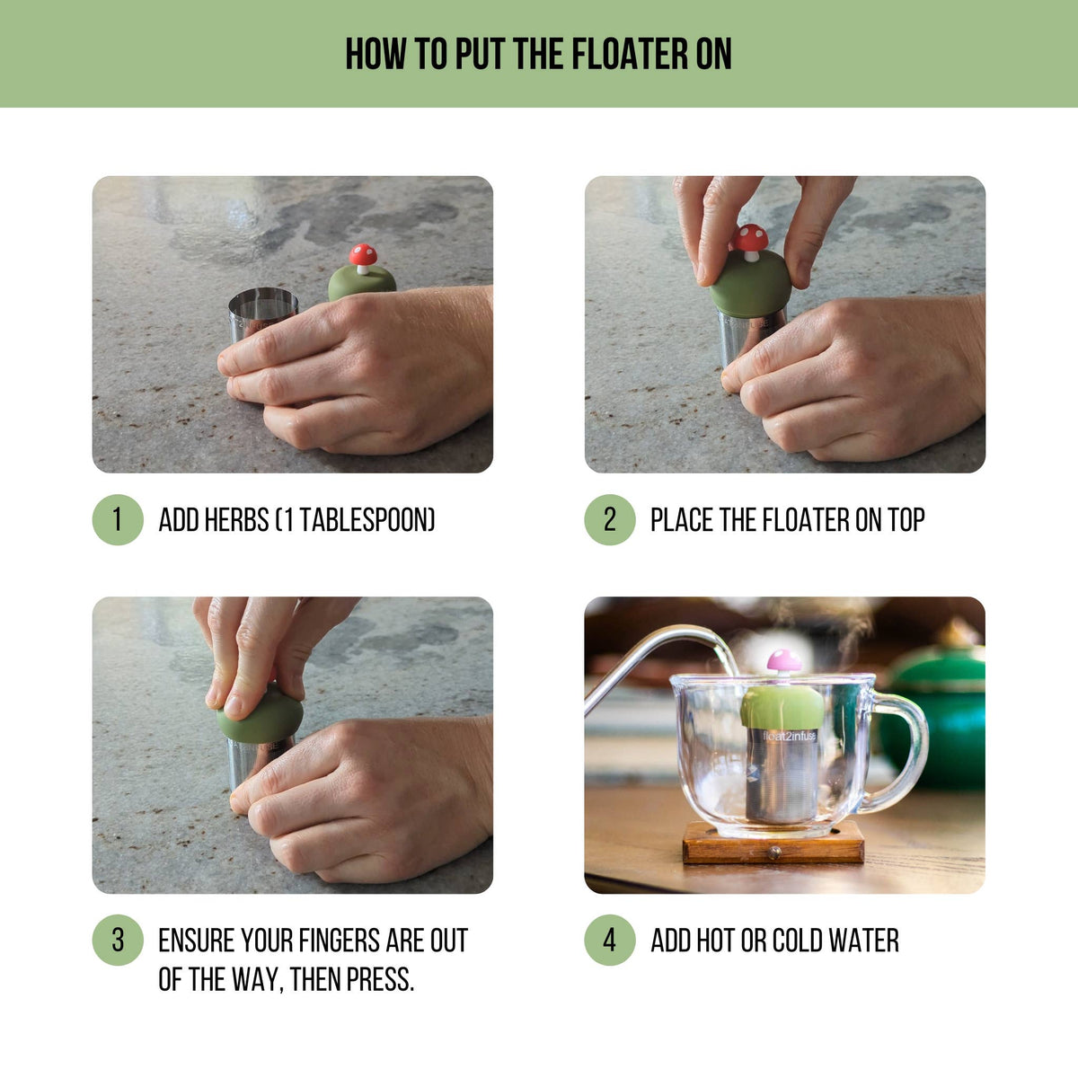 Heart Tea Cup | Floating Tea Steeper