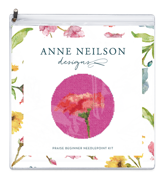 Praise Floral Needlepoint Kit