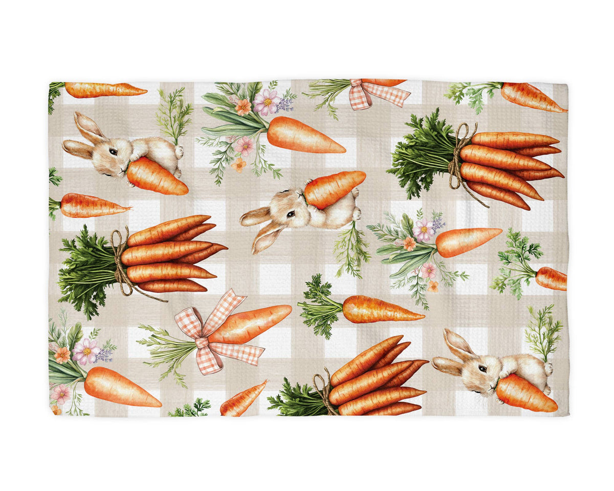 Carrot & Bunny Kitchen Towel