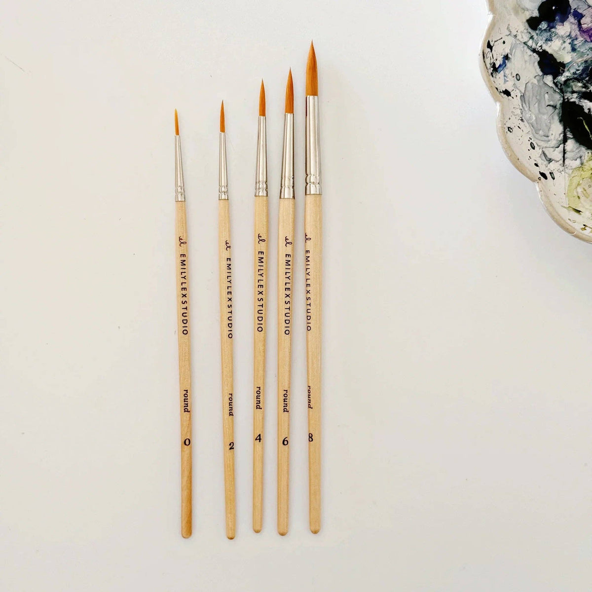 Watercolor Paintbrush Set – Set of Five