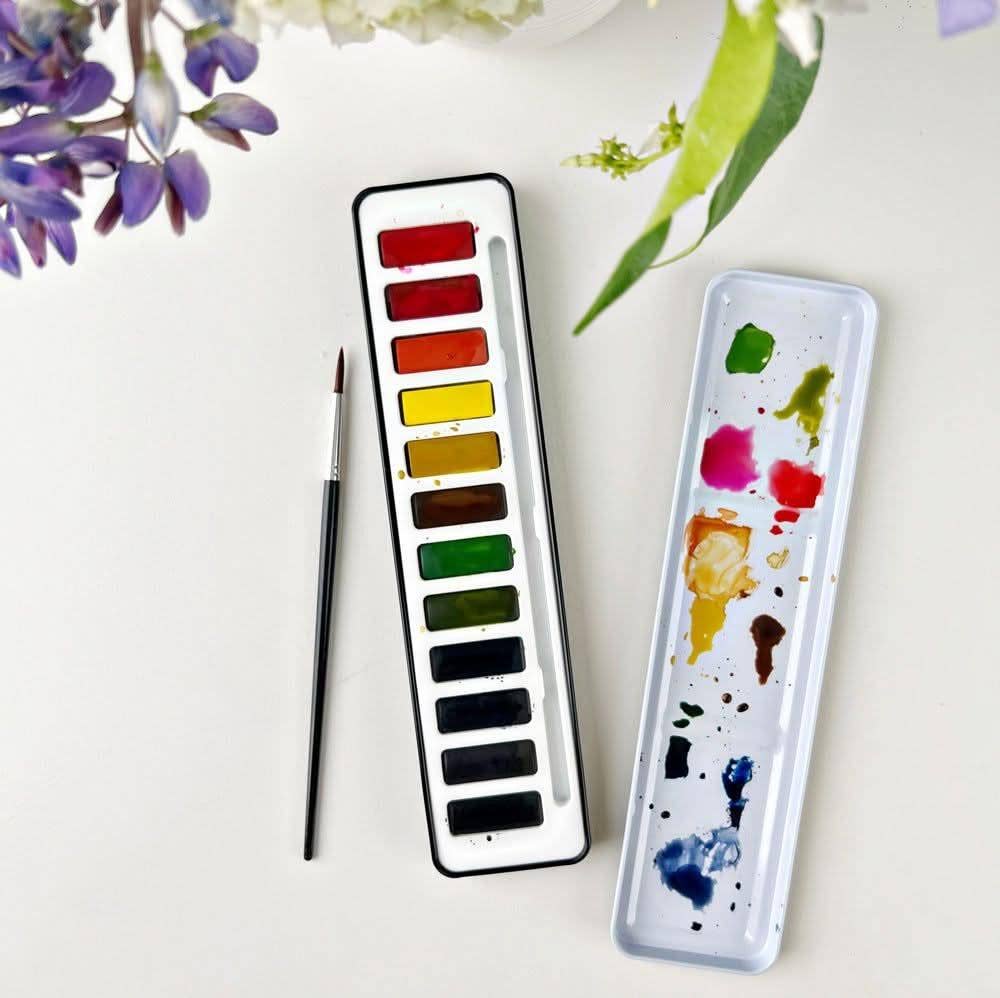 Watercolor Paint Set – 12 Colors